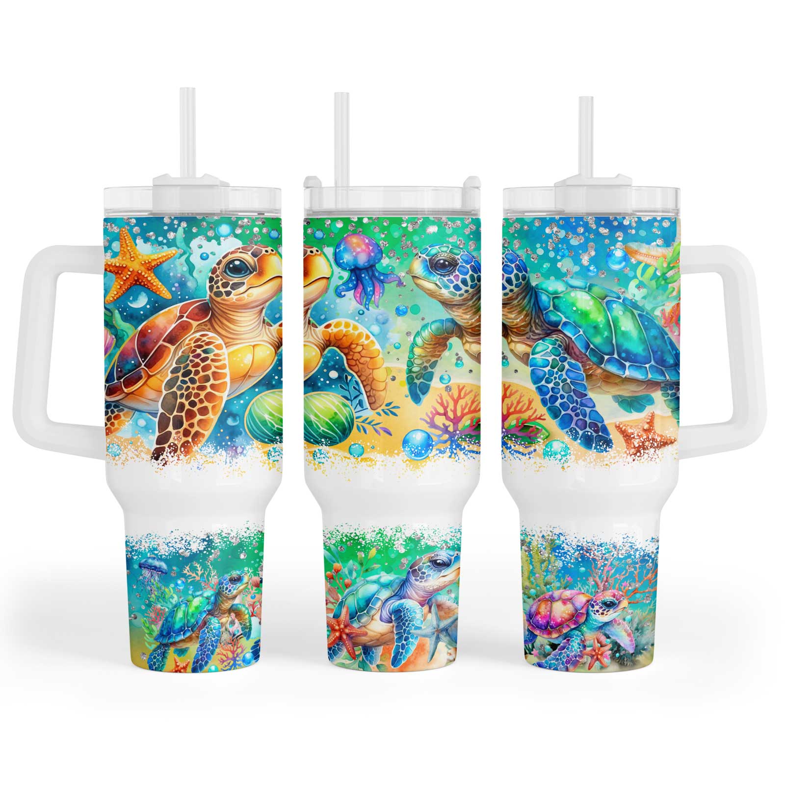 Turtle Tide Magic 40oz Tumbler Maxi Cup